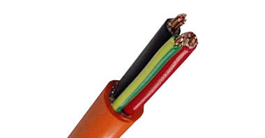 Orange Circular Cable